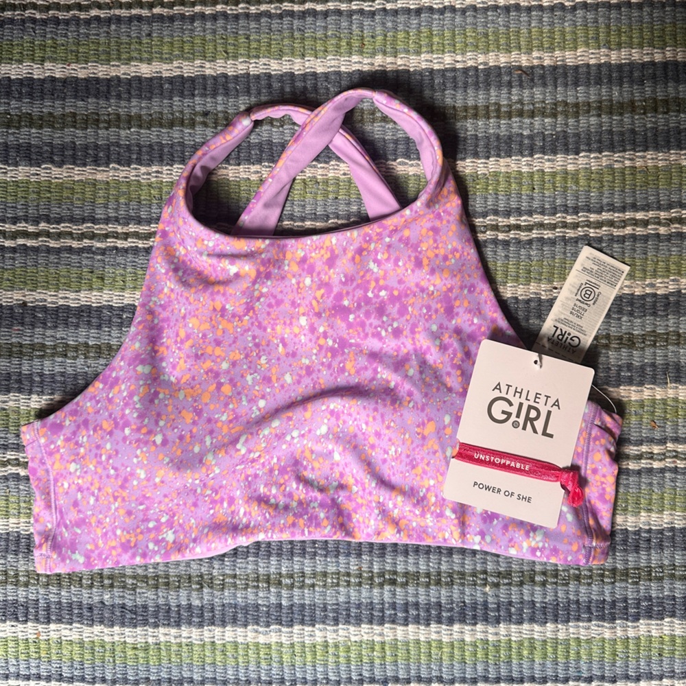 Athleta Girl Reversible High Neck Bikini Top, XXL/16